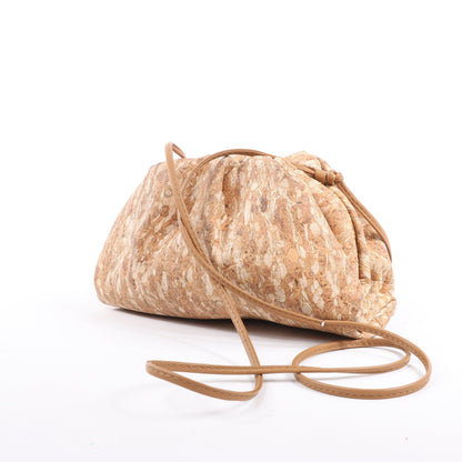 Bottega Veneta Mini The Pouch 20 Cork Crossbody bag in Beige