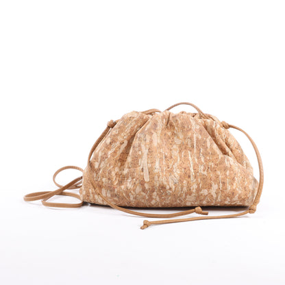 Bottega Veneta Mini The Pouch 20 Cork Crossbody bag in Beige