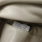 Bottega Veneta The Pouch Oversize Leather Clutch Bag in Beige