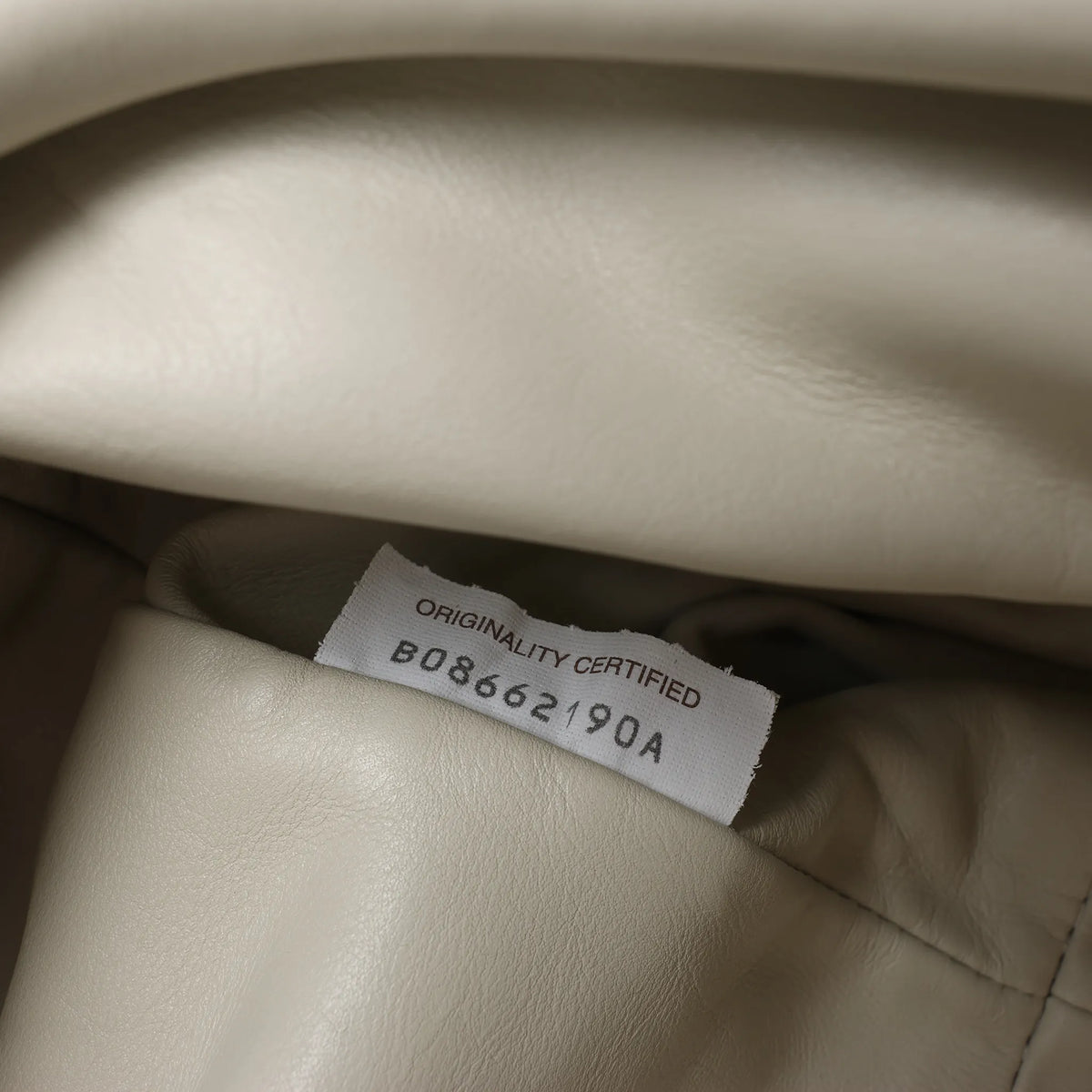 Bottega Veneta The Pouch Oversize Leather Clutch Bag in Beige