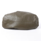Bottega Veneta The Pouch Oversize Leather Clutch Bag in Green