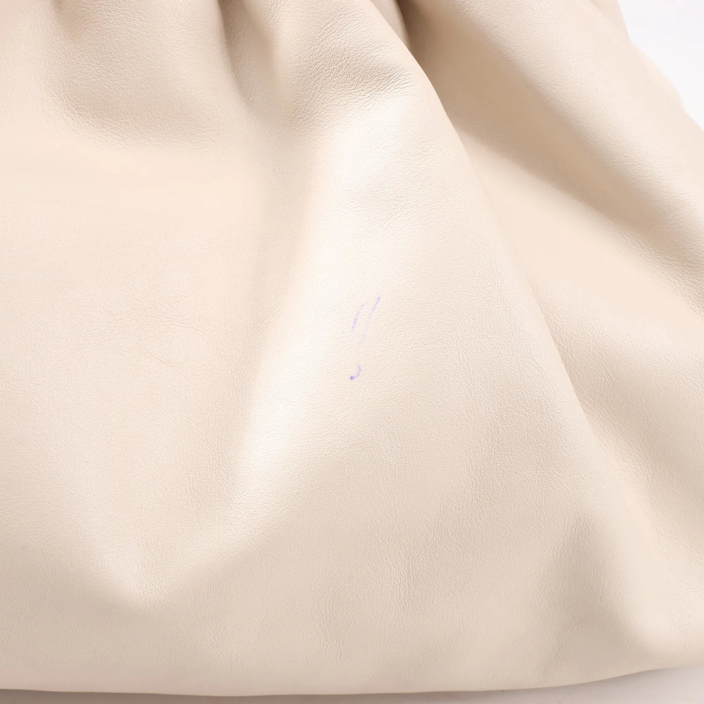 Bottega Veneta The Pouch Oversize Leather Clutch Bag in Beige