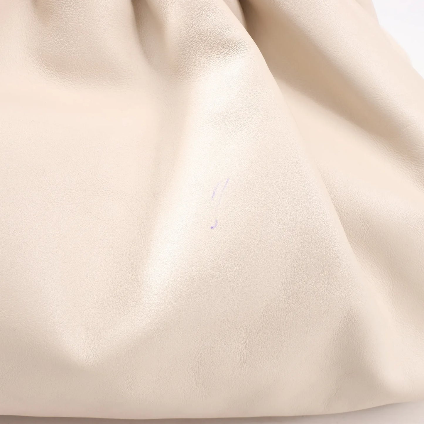 Bottega Veneta The Pouch Oversize Leather Clutch Bag in Beige