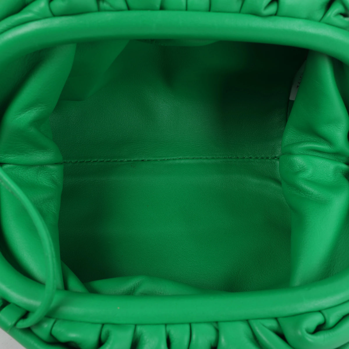 Bottega Veneta The Pouch Mini Leather Crossbody Bag in Green