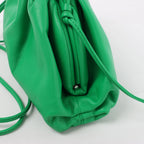 Bottega Veneta The Pouch Mini Leather Crossbody Bag in Green