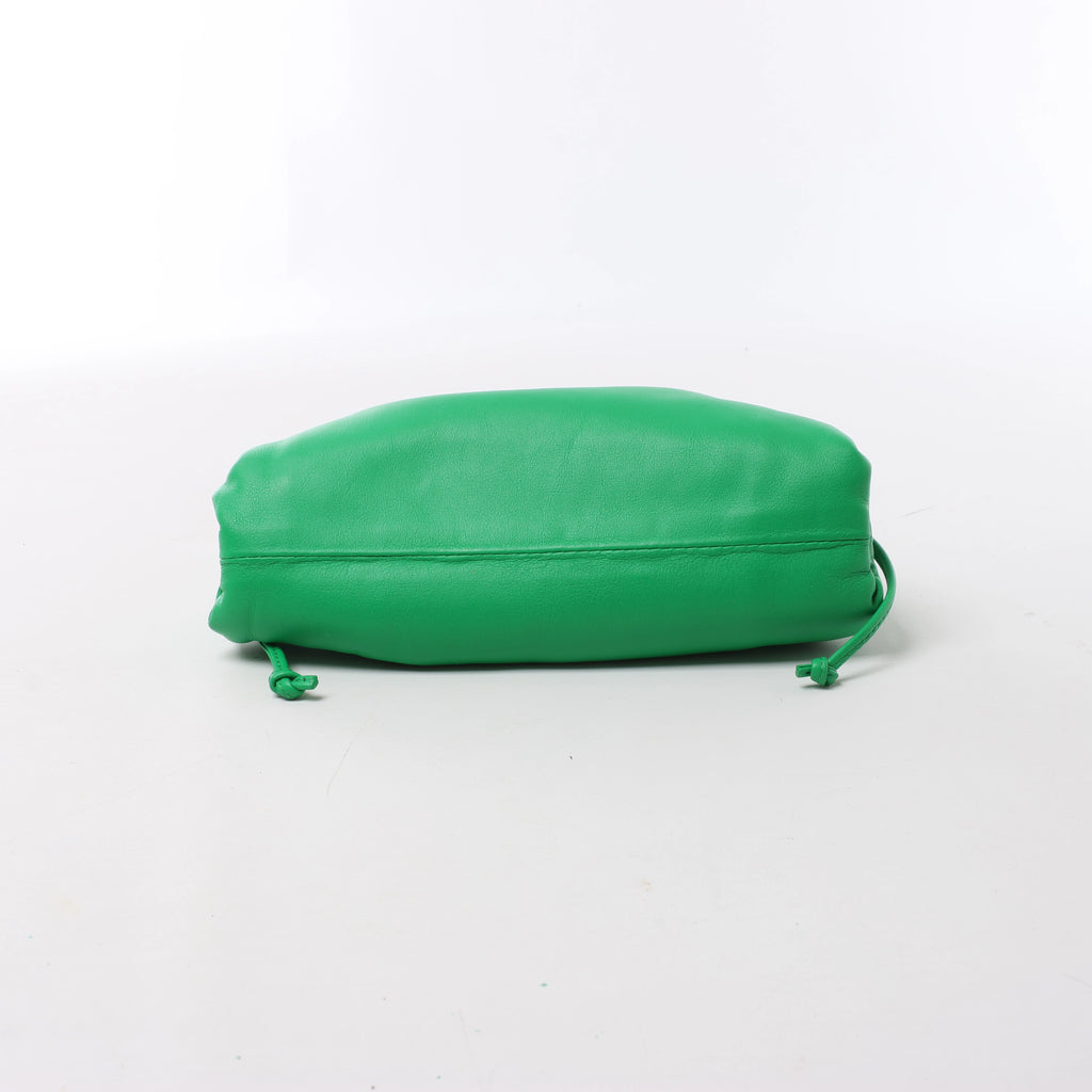 Bottega Veneta The Pouch Mini Leather Crossbody Bag in Green