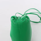 Bottega Veneta The Pouch Mini Leather Crossbody Bag in Green