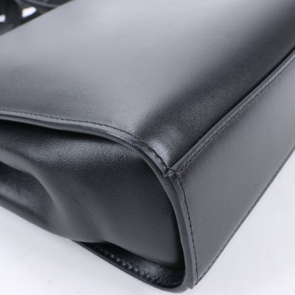 Sac à bandoulière Bottega Veneta en cuir de veau nappa Box Clip, noir