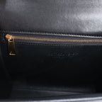 Bottega Veneta Box Calfskin Nappa Clip Shoulder Bag in Black