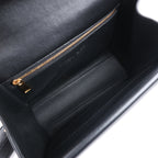 Bottega Veneta Box Calfskin Nappa Clip Shoulder Bag in Black