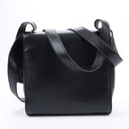 Bottega Veneta Box Calfskin Nappa Clip Shoulder Bag in Black