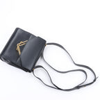 Bottega Veneta Box Calfskin Nappa Clip Shoulder Bag in Black