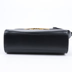 Bottega Veneta Box Calfskin Nappa Clip Shoulder Bag in Black