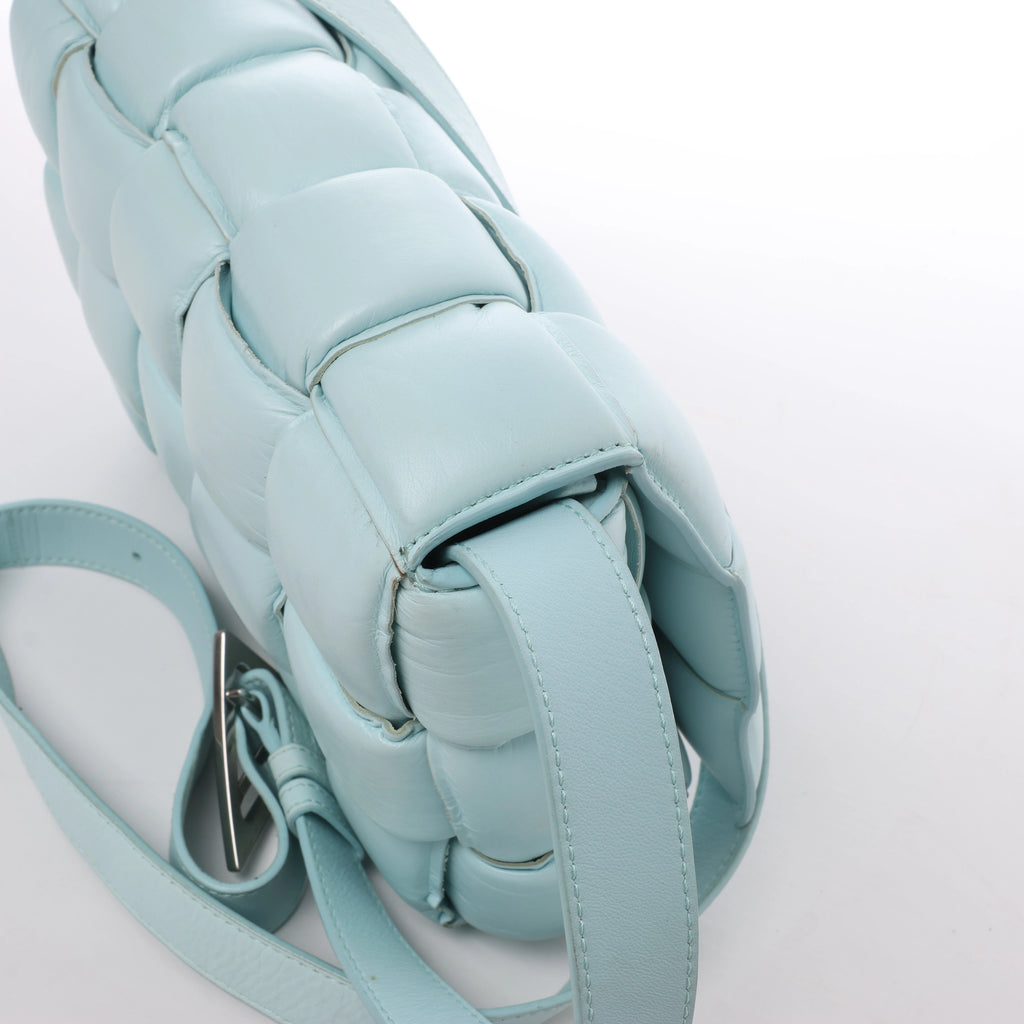 Bolso de hombro de cuero Intrecciato Bottega Veneta en rosa
