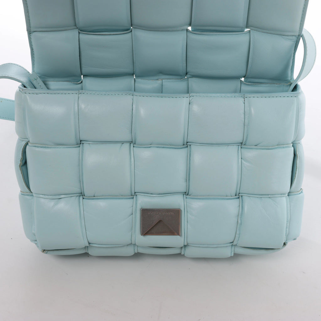 Bolso de hombro de cuero Intrecciato Bottega Veneta en rosa