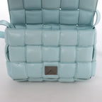 Bolso de hombro de cuero Intrecciato Bottega Veneta en rosa
