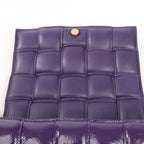 Bottega Veneta Padded Cassette Maxi Intrecciato Leather Shoulder Bag in Purple
