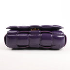 Bottega Veneta Padded Cassette Maxi Intrecciato Leather Shoulder Bag in Purple