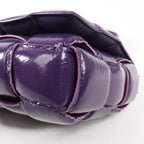Bottega Veneta Padded Cassette Maxi Intrecciato Leather Shoulder Bag in Purple