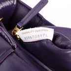 Bottega Veneta Padded Cassette Maxi Intrecciato Leather Shoulder Bag in Purple