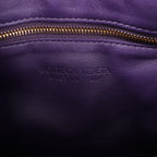 Bottega Veneta Padded Cassette Maxi Intrecciato Leather Shoulder Bag in Purple