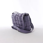 Bolso de hombro de cuero Intrecciato Bottega Veneta en rosa