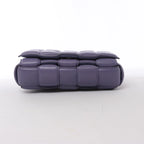 Bottega Veneta Padded Cassette Maxi Intrecciato Leather Crossbody Bag in Purple
