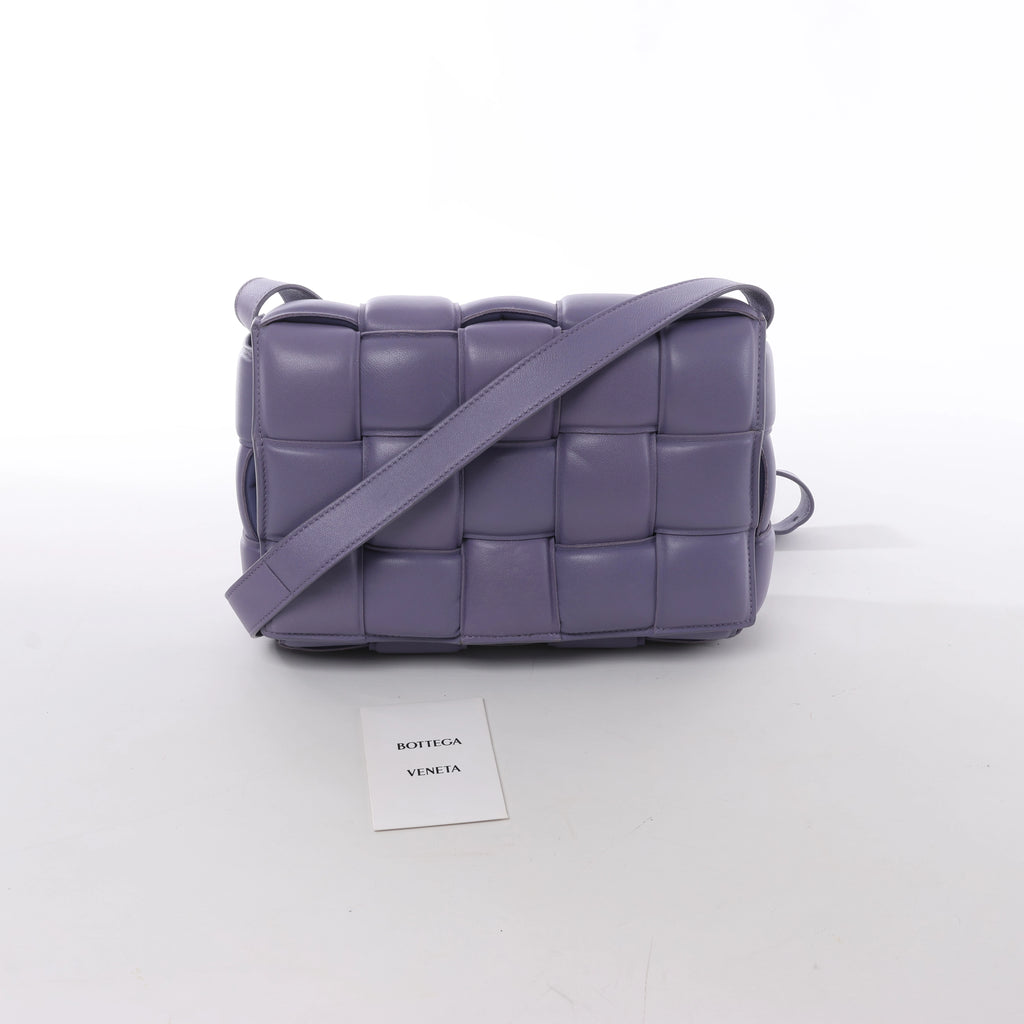 Bolso de hombro de cuero Intrecciato Bottega Veneta en rosa