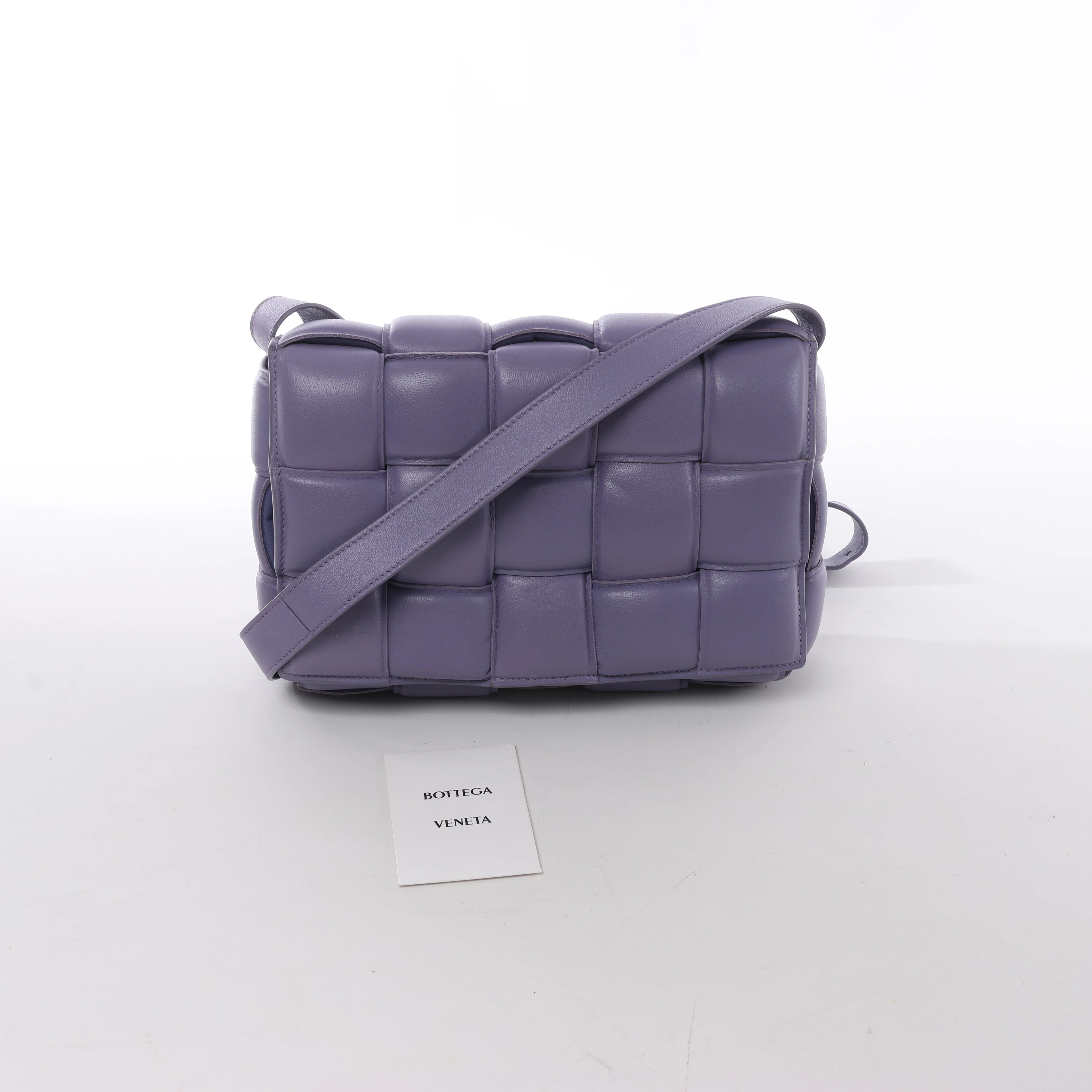 Bolso de hombro de cuero Intrecciato Bottega Veneta en rosa