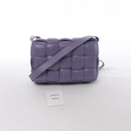 Bottega Veneta Padded Cassette Maxi Intrecciato Leather Crossbody Bag in Purple