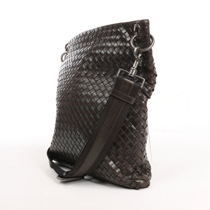 Bottega Veneta VN Intrecciato Umhängetasche in Braun