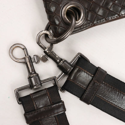Bottega Veneta VN Intrecciato Umhängetasche in Braun