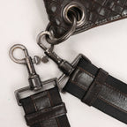 Bottega Veneta VN Intrecciato Crossbody Messenger Bag in Brown