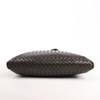 Bottega Veneta VN Intrecciato Crossbody Messenger Bag in Brown