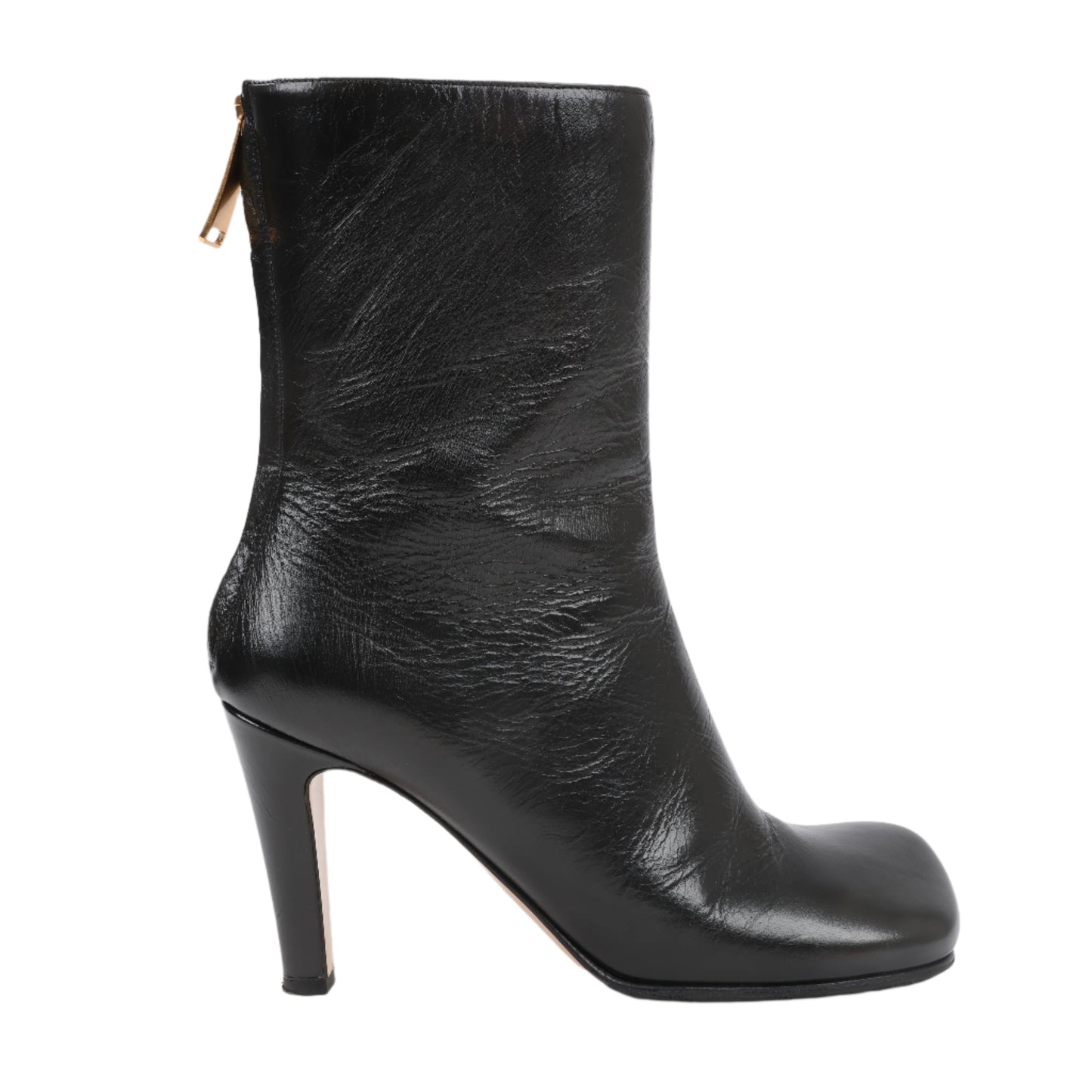 Bottines à talons Bottega Veneta LAVILLE en cuir noir, taille 38