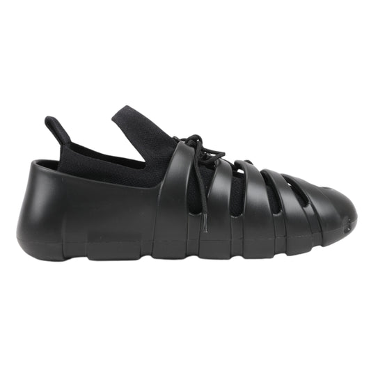 Bottega Veneta Trails Knit x Rubber Sneakers in Black, Size 42 EU
