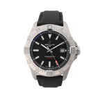 Breitling Avenger A17328 6752184 SS & Leather AT Black Dial Watch