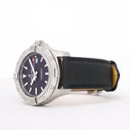 Breitling Avenger A17328 6752184 SS & Leather AT Black Dial Watch