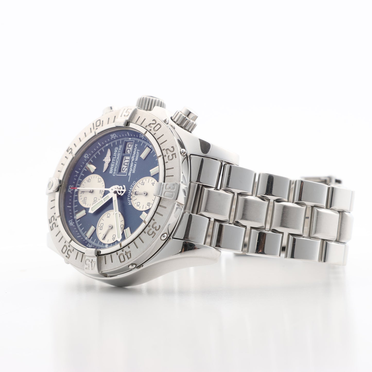 Montre Breitling Superocean A13340 2011322 SS AT à cadran bleu
