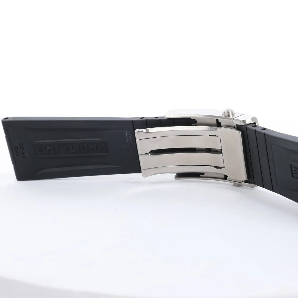 Breitling Bentley A44362 2130273 SS & Rubber AT Watch with Beige Dial