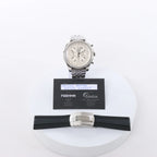 Breitling Bentley A44362 2130273 SS & Rubber AT Watch with Beige Dial
