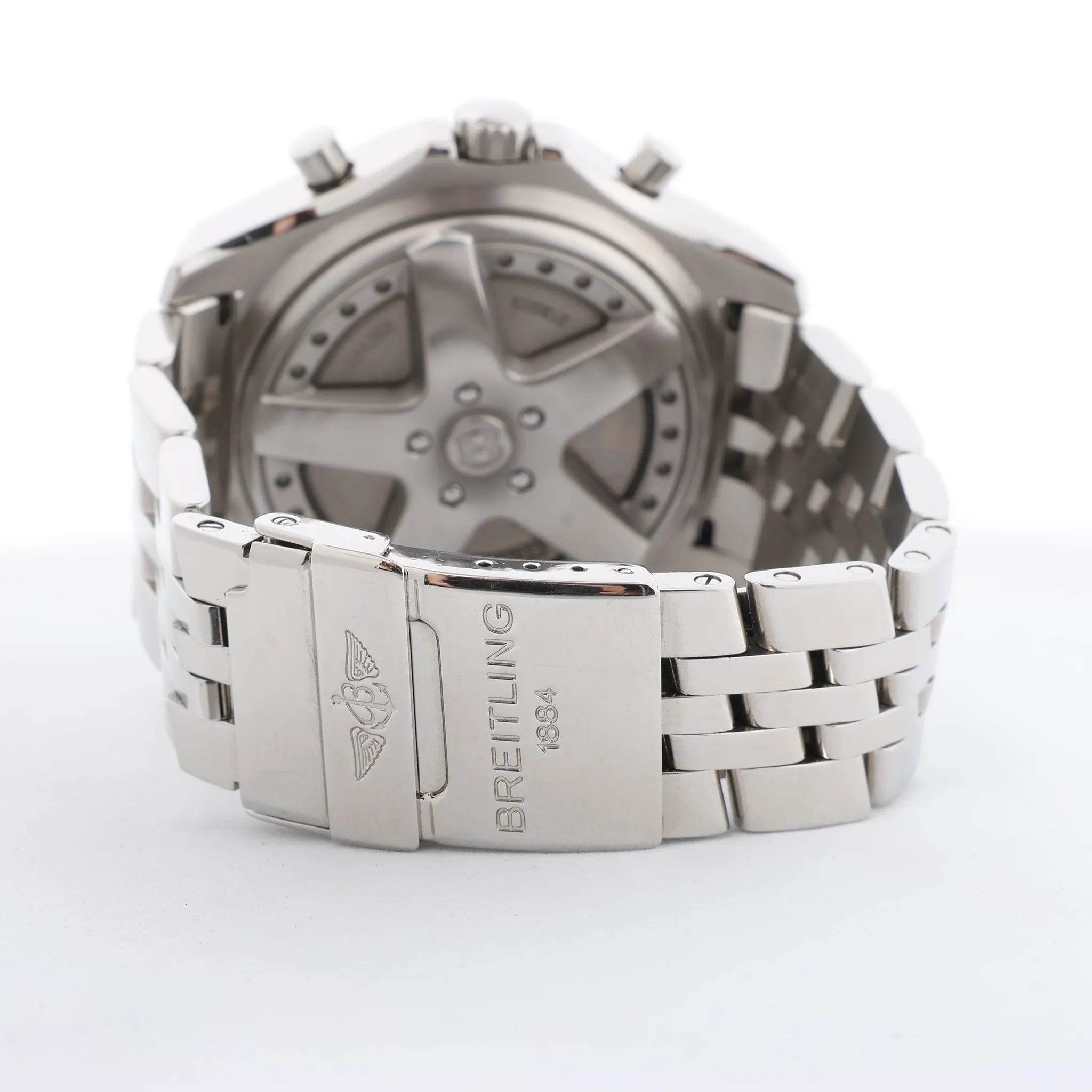Breitling Bentley A44362 2130273 SS & Rubber AT Watch with Beige Dial