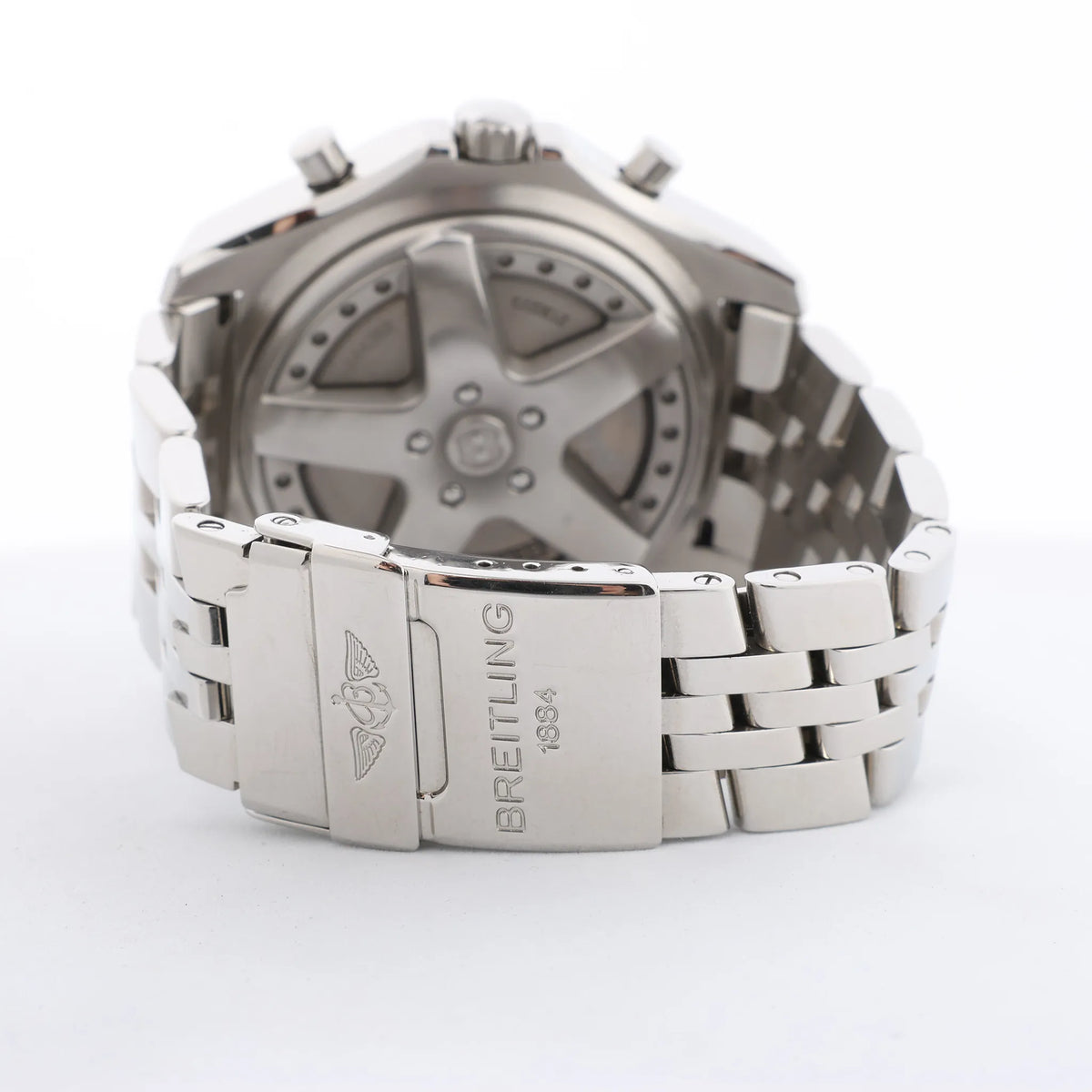Breitling Bentley A44362 2130273 SS & Rubber AT Watch with Beige Dial