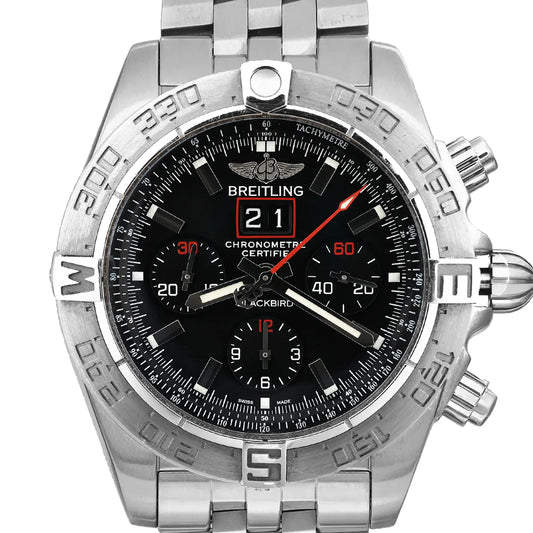 Breitling Chronomat A440B71PS 2509164 SS AT Watch with Black Dial