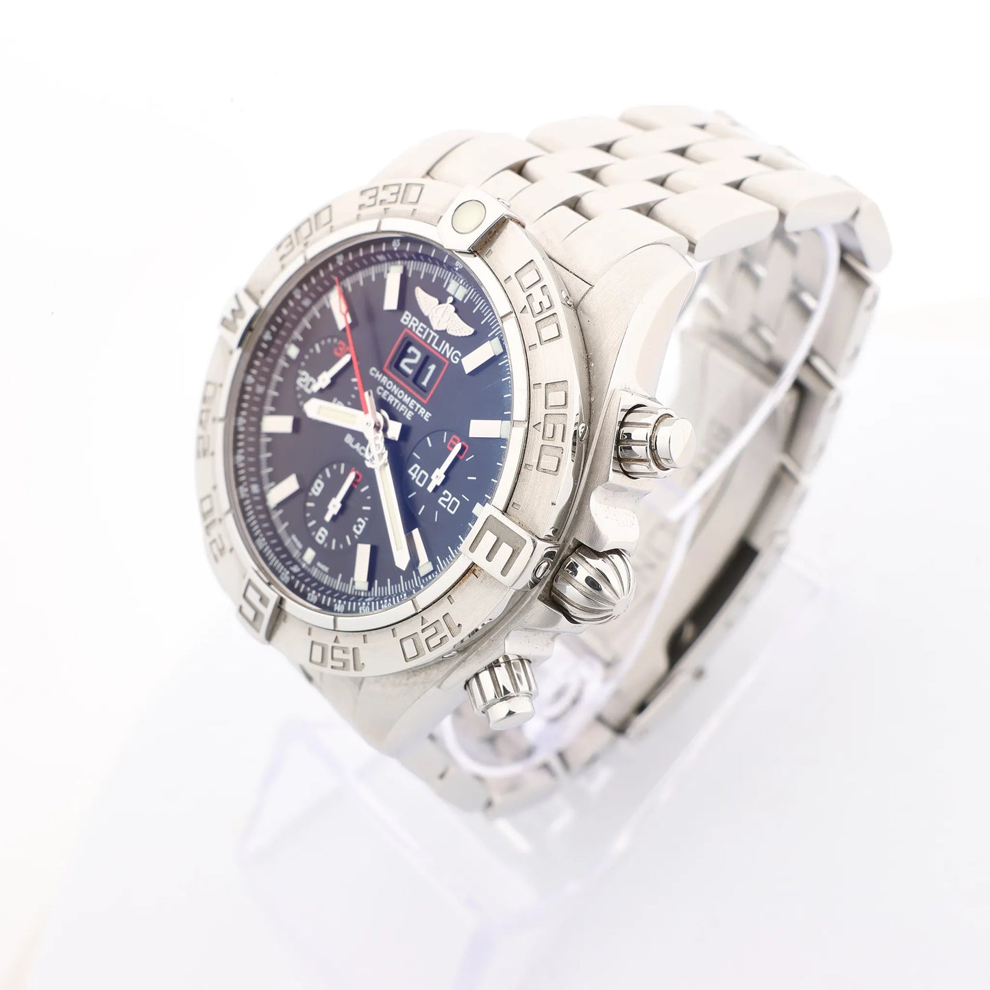 Breitling Chronomat A440B71PS 2509164 SS AT Watch with Black Dial