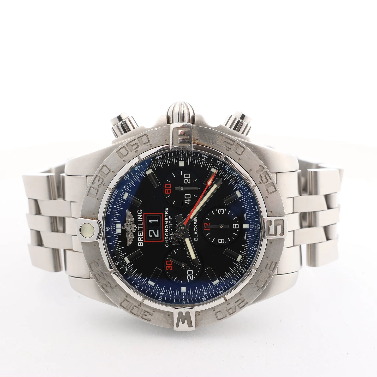 Breitling Chronomat A440B71PS 2509164 SS AT Watch with Black Dial
