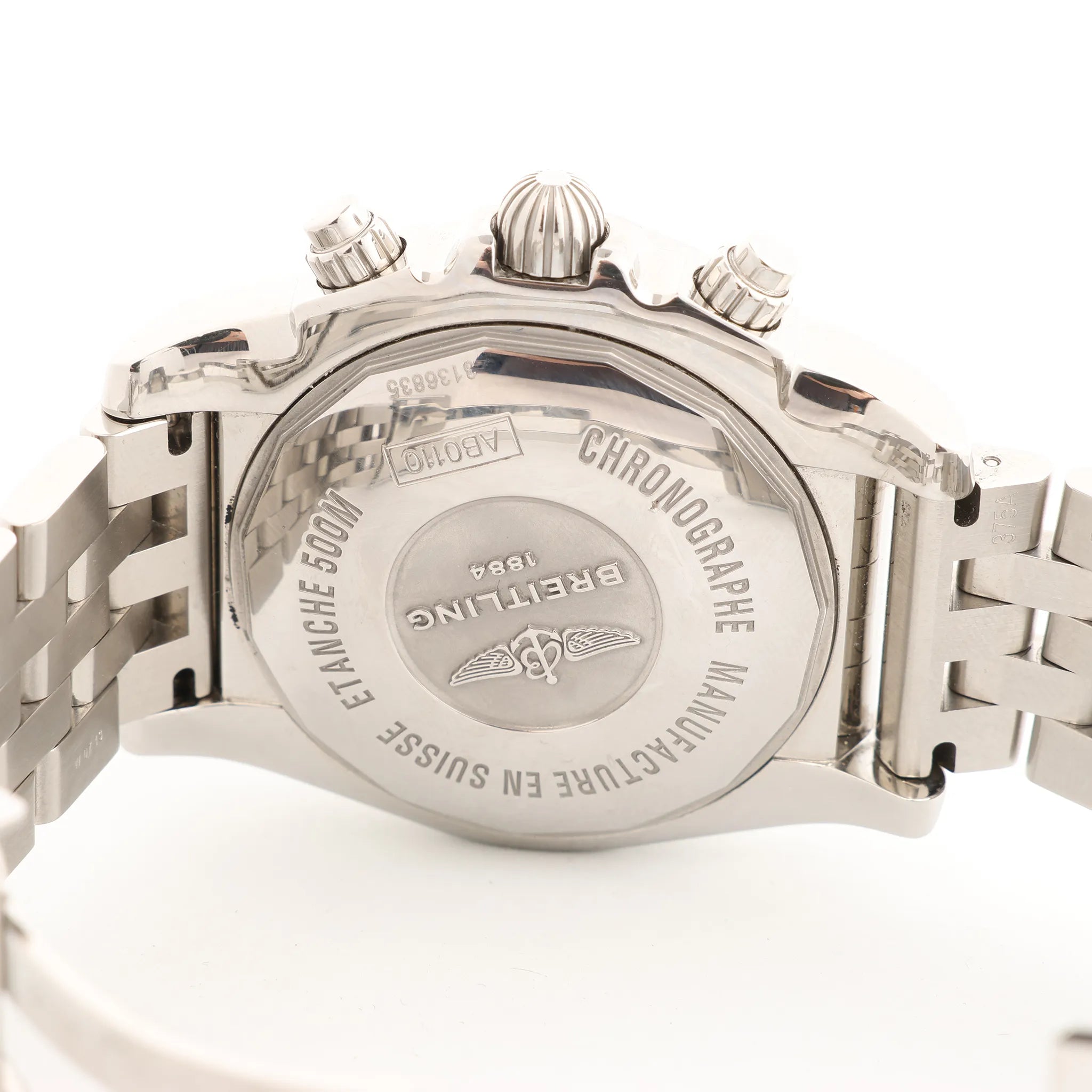 Breitling Chronomat AB011012/B956 3136835 SS AT Watch with Black Dial