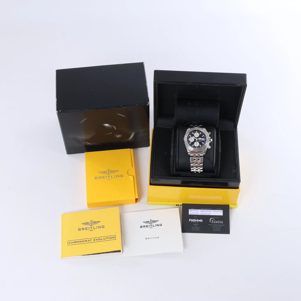 Reloj Breitling Chronomat A440B71PS 2509164 SS AT con esfera negra