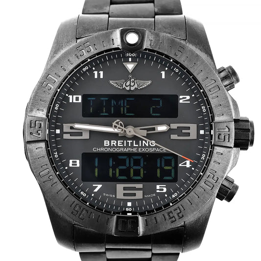 Breitling Exo space VB5510H1/BE45 6086912 TI AT Digital Black Face Watch