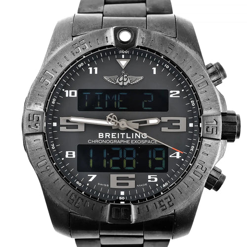 Reloj digital Breitling Exo Space VB5510H1/BE45 6086912 TI AT con esfera negra